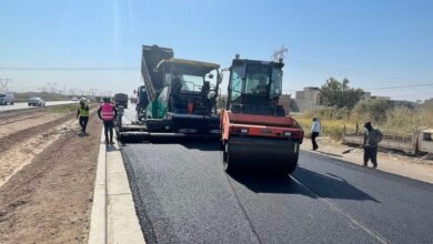 صورة مصدر حكومي: توقف أعمال تأهيل طريق بغداد – كركوك لأسباب مالية