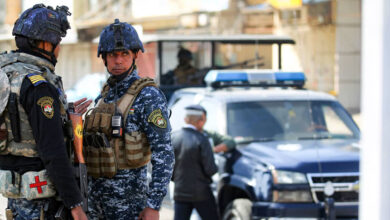 صورة مقتل أحد افراد الشرطة وإصابة آخر بمواجهة مسلحة مع ميليشيا العصائب