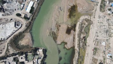 صورة غسيل الأموال وعمليات الطمر تدفن دجلة وتخنق مجرى النهر