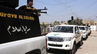 صورة بعد اعتقال أحد عناصرها.. ميليشيا الصدر تشتبك مع الشرطة في منطقة الفضيلية