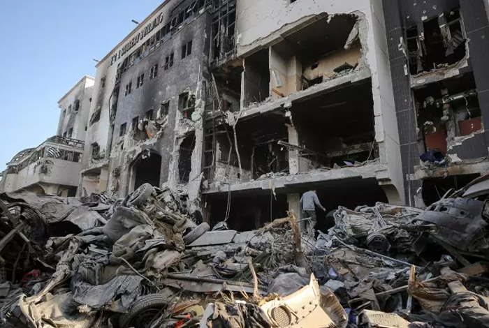 صورة منظمة الصحة العالمية: حجم الدمار الذي لحق بمستشفيات قطاع غزة “مفجع”