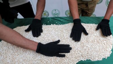 صورة القبض على 10 متهمين بينهم 7 أجانب بحوزتهم مخدرات في ثلاث محافظات عراقية