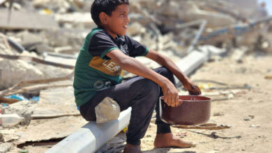 صورة عيد غزة حزين وبلا أضحية