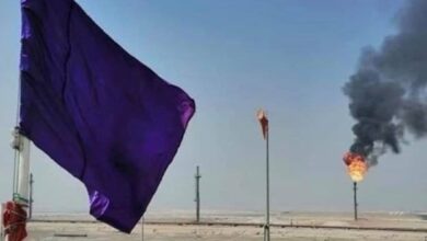 صورة بسبب الحرارة.. حقل غرب القرنة 1 في البصرة يرفع “الراية البنفسجية”