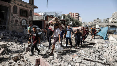 صورة الأمم المتحدة: مخيم النصيرات بؤرة الصدمة الزلزالية التي يعاني منها المدنيون في غزة