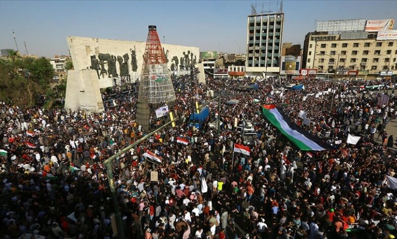 صورة نيويورك تايمز: عراقيون عاشوا الحرب يتعاطفون مع غزة