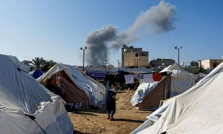 صورة قصف مدفعي “إسرائيلي” مكثف على أنحاء مختلفة من القطاع