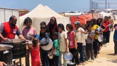 صورة الهلال الأحمر التركي: أهالي قطاع غزة يتناولون وجبة واحدة في ظل الحصار