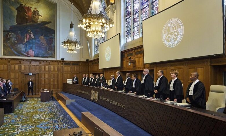 صورة محكمة العدل الدولية: سياسات “إسرائيل” الاستيطانية في فلسطين تنتهك القانون الدولي