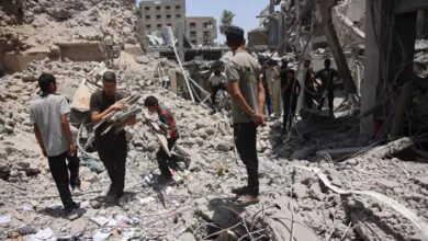 صورة في اليوم الـ 278 للعدوان..الاحتلال يكثف قصفه على مناطق مختلفة من القطاع