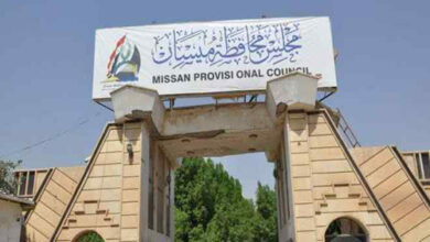 صورة مسلحون يطلقون النار على مبنى محافظة ميسان