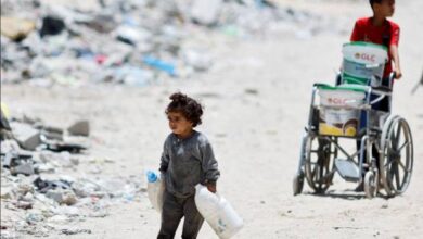 صورة مطالبات بمجلس الأمن بتسريع التطعيم ضد شلل الأطفال في غزة
