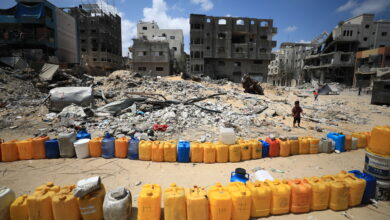 صورة غزة تئن عطشا وأطفالها ضحايا تلوث المياه