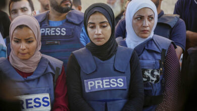 صورة الاتحاد الدولي للصحافيين: سنة دموية للصحافيين في غزة بعد العراق