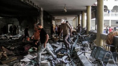 صورة الخارجية البريطانية: قصف مدرسة التابعين دليل على عدم وجود مكان آمن للفلسطينيين