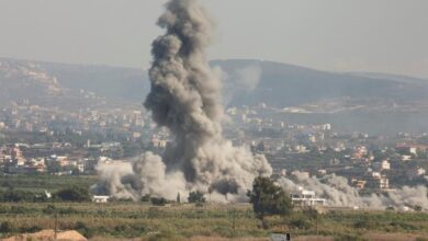 صورة الاحتلال يوسع غاراته على بيروت بعد قصفه 1100 هدف جنوب لبنان ومنطقة سهل البقاع