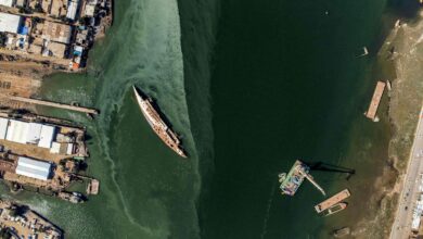 صورة مياه ثقيلة تُصب في شط العرب وتحول البصرة إلى مدينة ملوثة