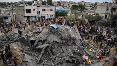 صورة مصادر طبية: استشهاد وإصابة العشرات بسلسلة غارات عنيفة على وسط وجنوب القطاع
