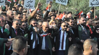 صورة نقابة المحامين العراقيين: عناصر ميليشيا الحشد تطارد المحامين لترك الدفاع عن موكليهم