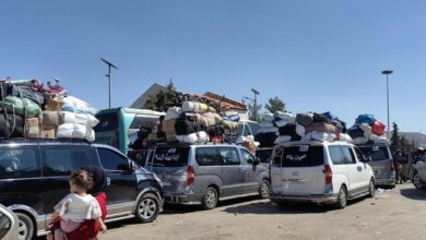 صورة نزوح 235 ألف شخص من لبنان إلى سوريا وفق المنظمة الدولية للهجرة