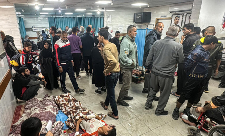 صورة وفد أممي يدخل شمال غزة لإجلاء الجرحى من مستشفيات الشمال