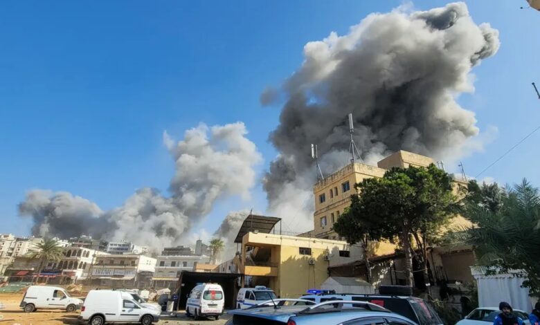 صورة طائرات الاحتلال تقصف مدينة النبطية والبلدات المحيطة بها جنوب لبنان