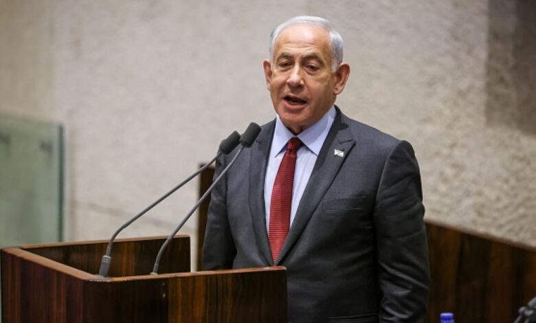صورة نتنياهو خلال جلسة سرية في الكنيست الـ”إسرائيلي”: لست مستعدًا للانسحاب من غزة
