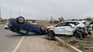 صورة تسجيل 15 ألف حادث مروري خلال عامي 2023 – 2024 في العراق