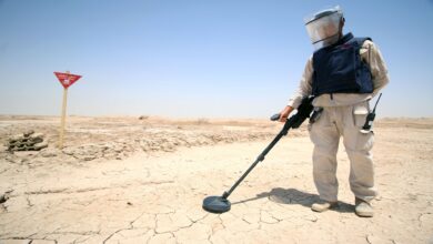 صورة مديرية شؤون الألغام في أربيل: تدمير نحو 200 لغم أرضي غير منفجرة شمال أربيل
