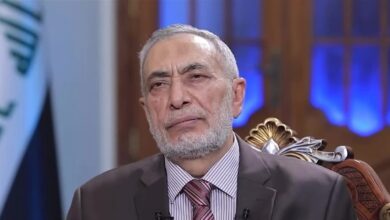 صورة محمود المشهداني رئيسًا للبرلمان في العراق بعد نحو عام من شغور المنصب