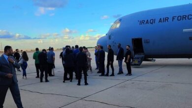 صورة السفارة الأمريكية تمنع بغداد من مد جسر جوي لإيصال المساعدات إلى لبنان