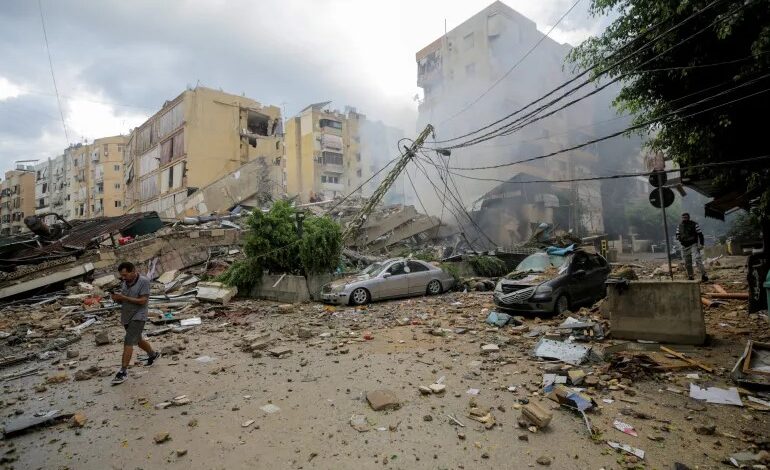 صورة دمار هائل بغارات “إسرائيلية” على الضاحية الجنوبية لبيروت