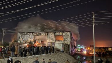 صورة اندلاع نزاع عشائري طاحن في إحدى نواحي البصرة بسبب خلافات عائلية