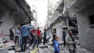 صورة قتلى وجرحى في قصف استهدف منازل المدنيين في مدينة غزة