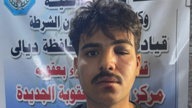 صورة الشرطة تعتدي على شاب “مريض نفسيا” في ديالى بعد تمزيق صور لسليماني والمهندس