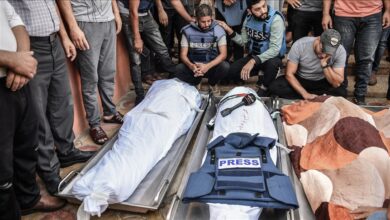 صورة ارتفاع عدد الصحفيين الذين في قتلهم الاحتلال في قطاع غزة إلى 202 صحفيين
