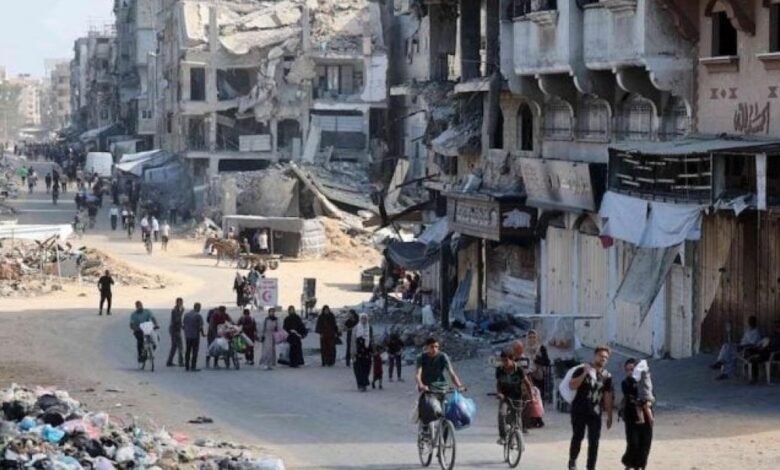 صورة الجهاز المركزي الفلسطيني للإحصاء: عدد سكان غزة انخفض بنسبة 6% مع نهاية 2024