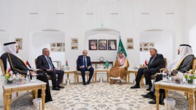 صورة بيان للاجتماع السداسي العربي بالقاهرة: تأكيد على رفض تهجير الفلسطينيين خارج أرضهم