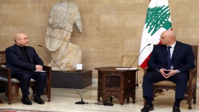 صورة رئيس لبنان لوفد إيران: تعبنا من حروب الآخرين ودفعنا ثمنًا كبيرًا